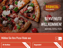 Tablet Screenshot of francospizza.ch